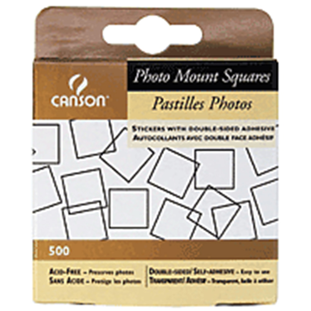 Clear, Canson, Self-Adhesive, Photo Squares, 500 Pack